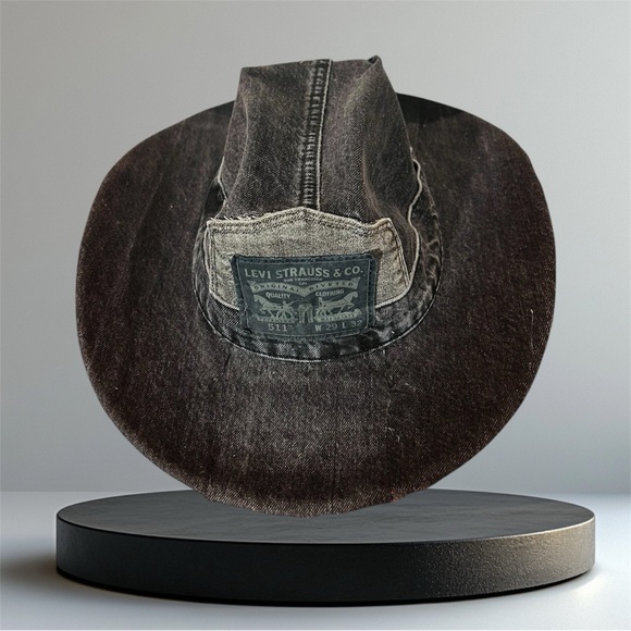 Levi's Dark Gray Denim Hat - Picture 2 of 7